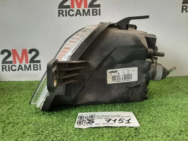 Proiettore ANT DX 517170750 Fiat Panda II 2004