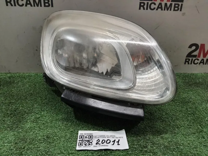Proiettore ANT DX 51843644 Fiat Panda III 2012