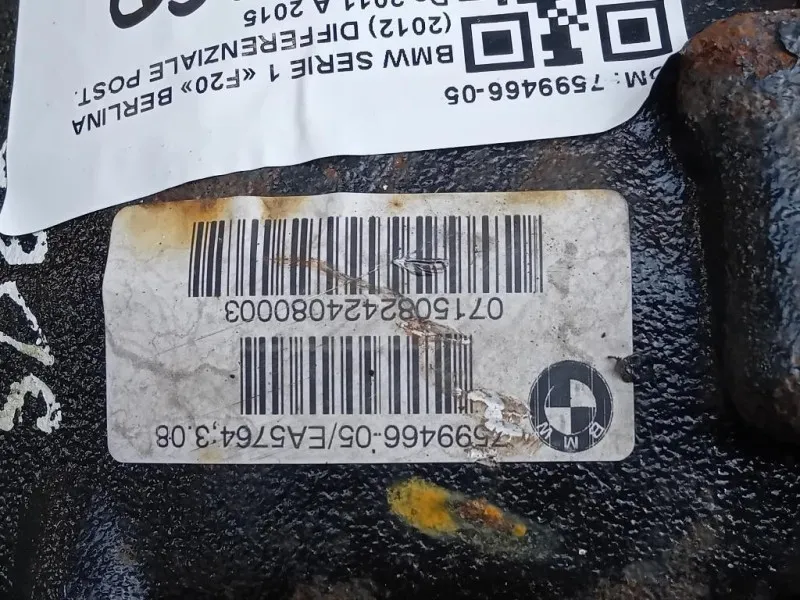 Differenziale POST 7599466-05 Bmw Serie 1 F20 Berlina 2012