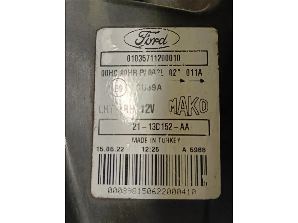 Proiettore ANT DX GK21-13D152-AA Ford Transit Custom I 2013