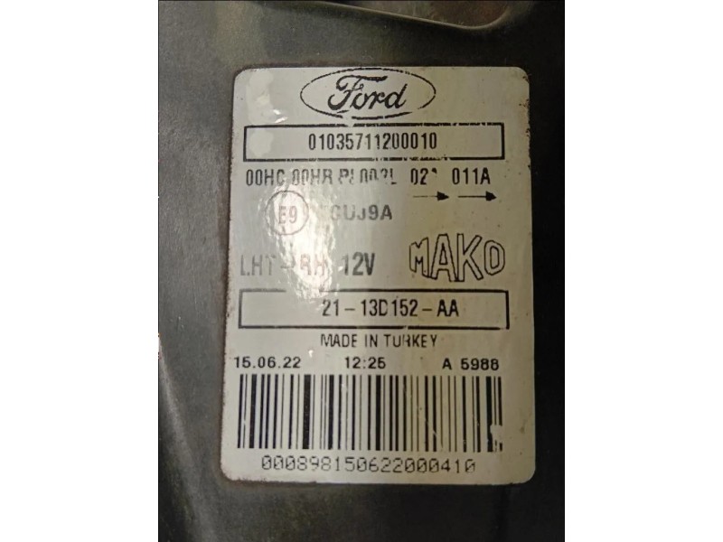 Proiettore ANT DX GK21-13D152-AA Ford Transit Custom I 2013