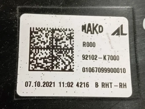 Proiettore ANT DX 92102-K7000 Hyundai I20 II 2018