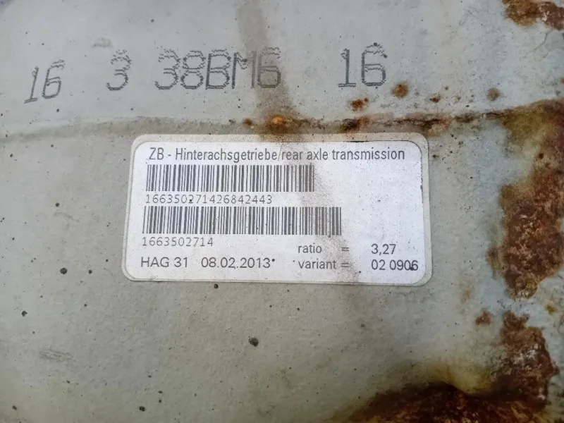 Differenziale POST A1663502714 ML GLS GLE Mercedes Classe ML W166 2012