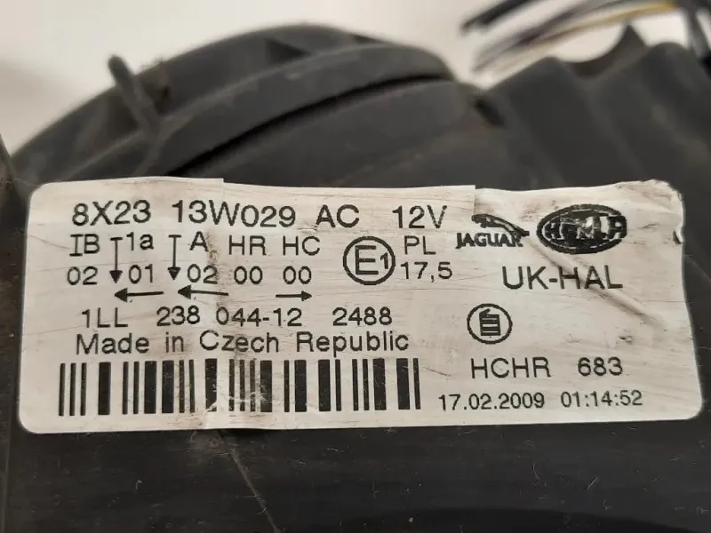 Proiettore ANT DX 8X23 13W029AC Jaguar XF I 2008
