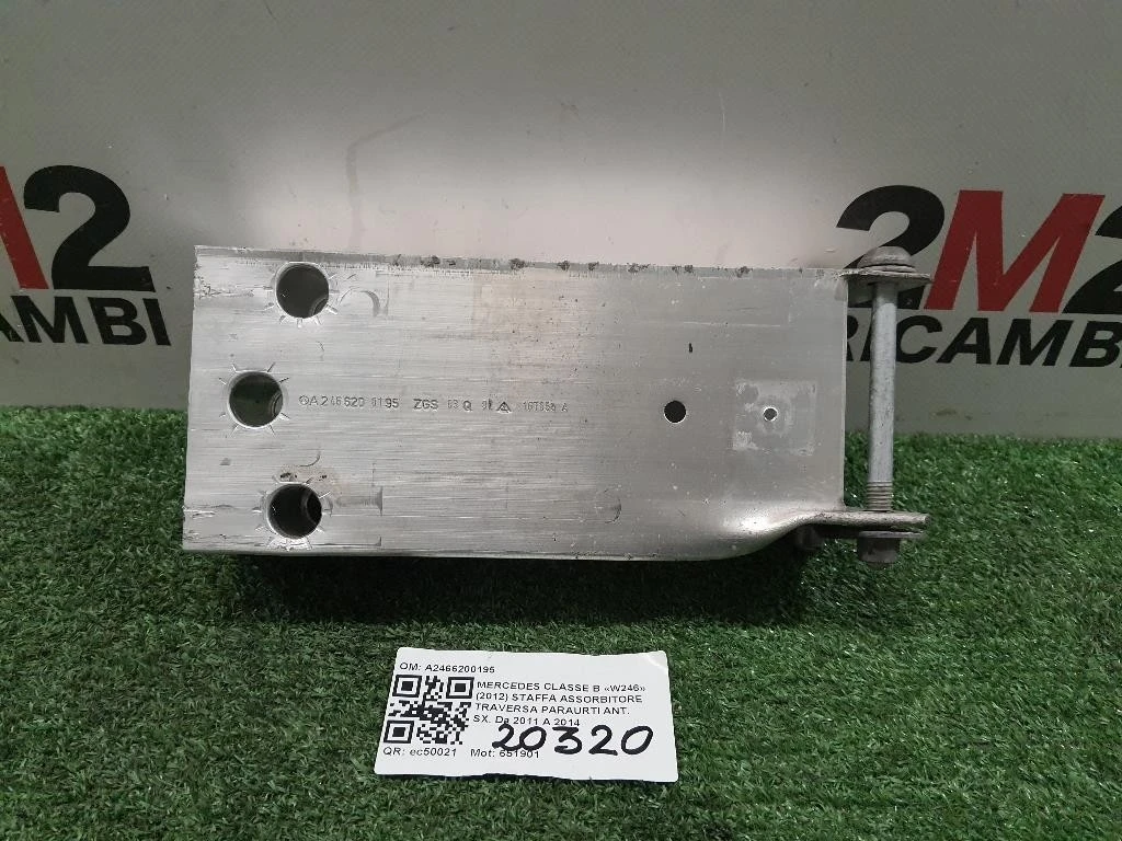 Staffa Assorbitore Traversa Paraurti ANT SX A2466200195 SX Mercedes Classe B W246 2012