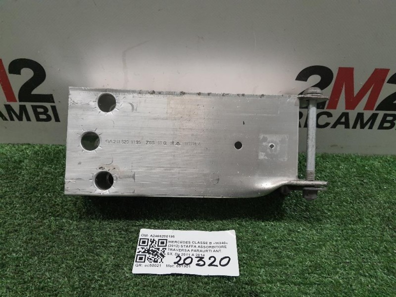 Staffa Assorbitore Traversa Paraurti ANT SX A2466200195 SX Mercedes Classe B W246 2012
