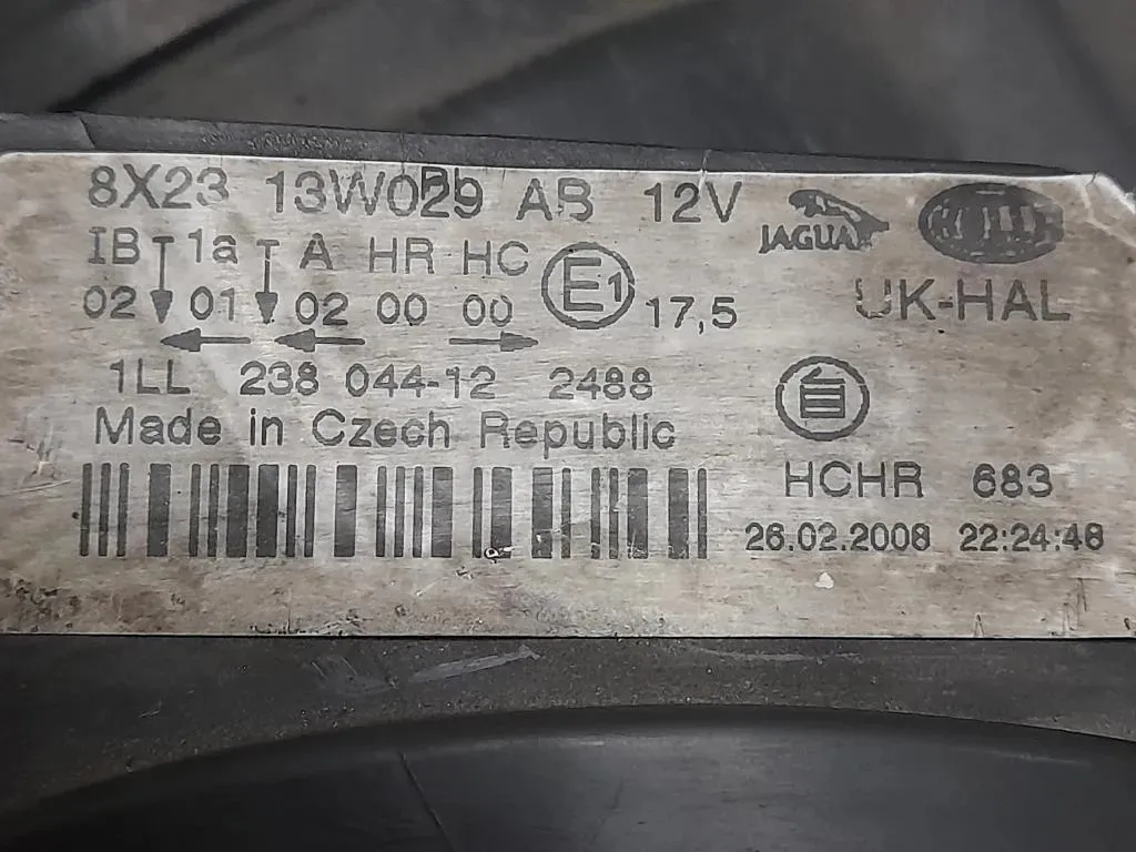 Proiettore ANT DX 8X2313W029 Jaguar XF I 2008