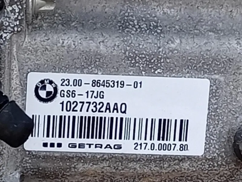 Cambio GS6-17JG 6 MARCE MANUALE Bmw Serie 1 F20 Berlina 2015