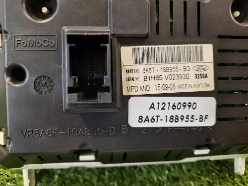 Display Check Control 1940795 Ford Fiesta VI 2012