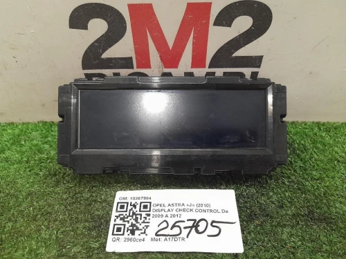 Display Check Control 13267984 Opel Astra J 2010