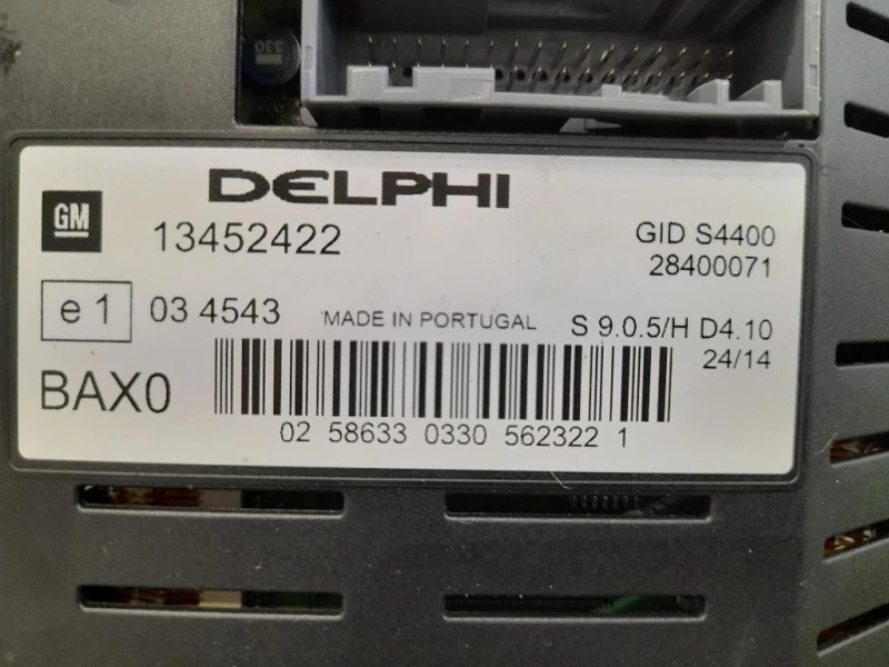 Display Check Control 13452422 Opel Corsa D 2011
