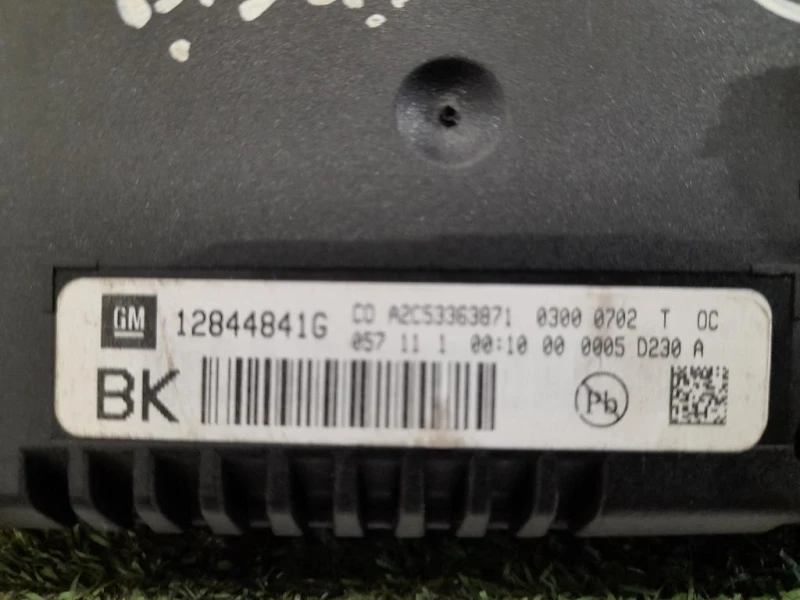 Display Check Control 12844841G Opel Insignia A 2009