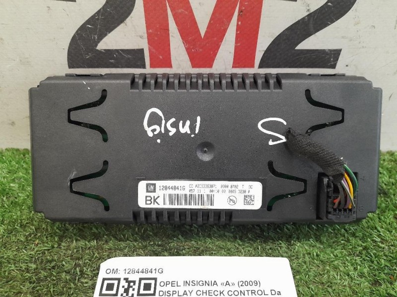 Display Check Control 12844841G Opel Insignia A 2009