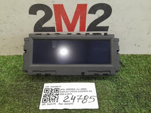 Display Check Control 12844841G Opel Insignia A 2009