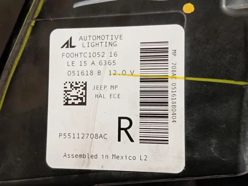 Proiettore ANT DX P55112708AC Jeep Compass III 2017