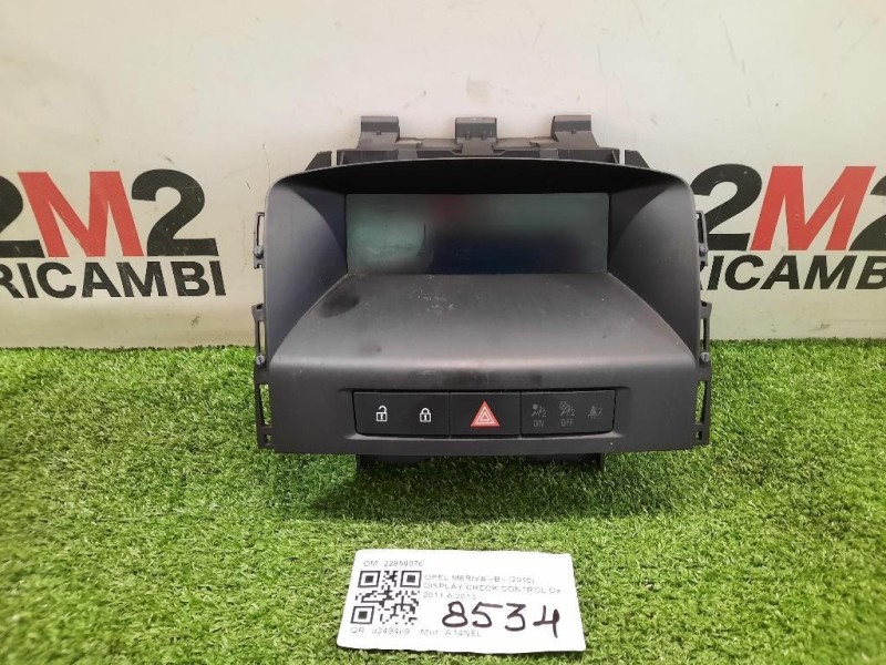 Display Check Control 22858076 Opel Meriva B 2010
