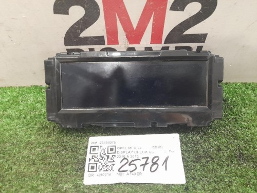 Display Check Control 22858075 Opel Meriva B 2010