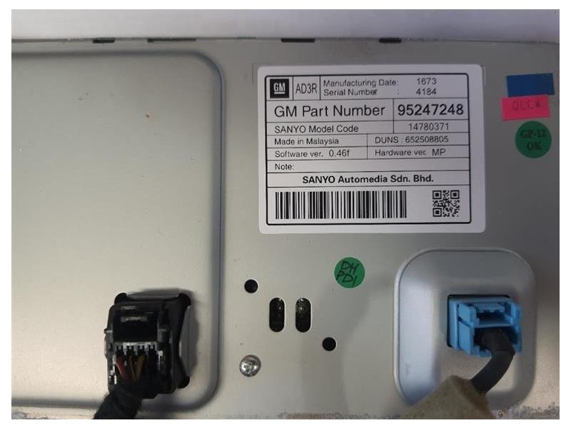 Display Check Control 22915943 Opel Mokka 2013