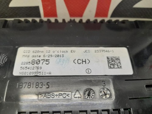 Display Check Control 22858075 13383140 Opel Zafira C 2012