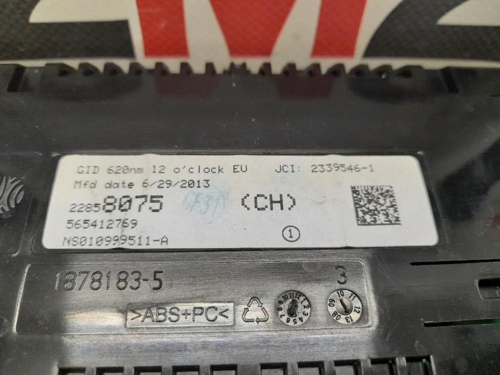 Display Check Control 22858075 13383140 Opel Zafira C 2012