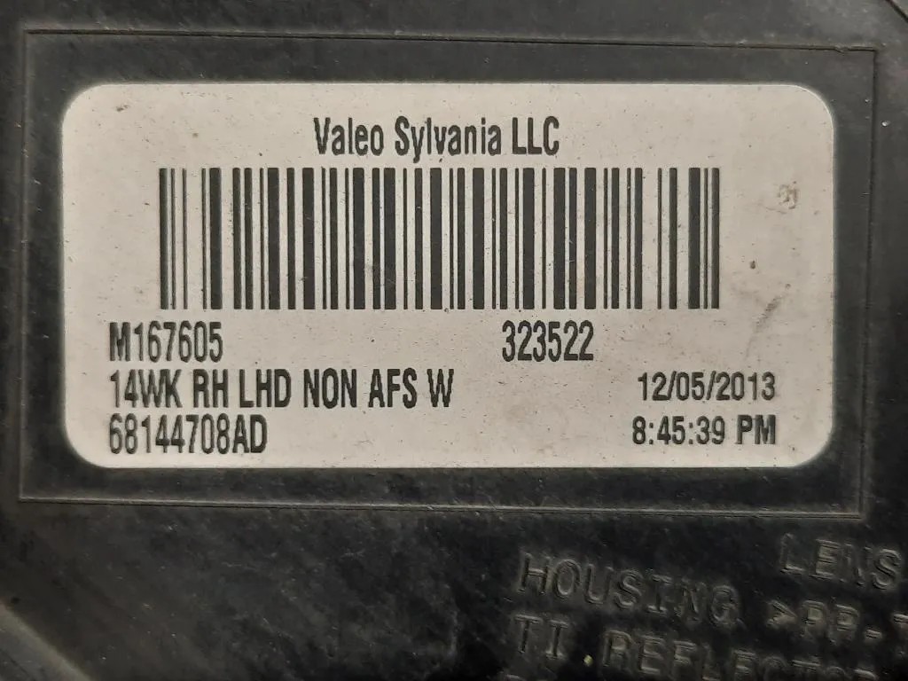 Proiettore ANT DX 68144708AD BIXENON Jeep Grand Cherokee IV 2011