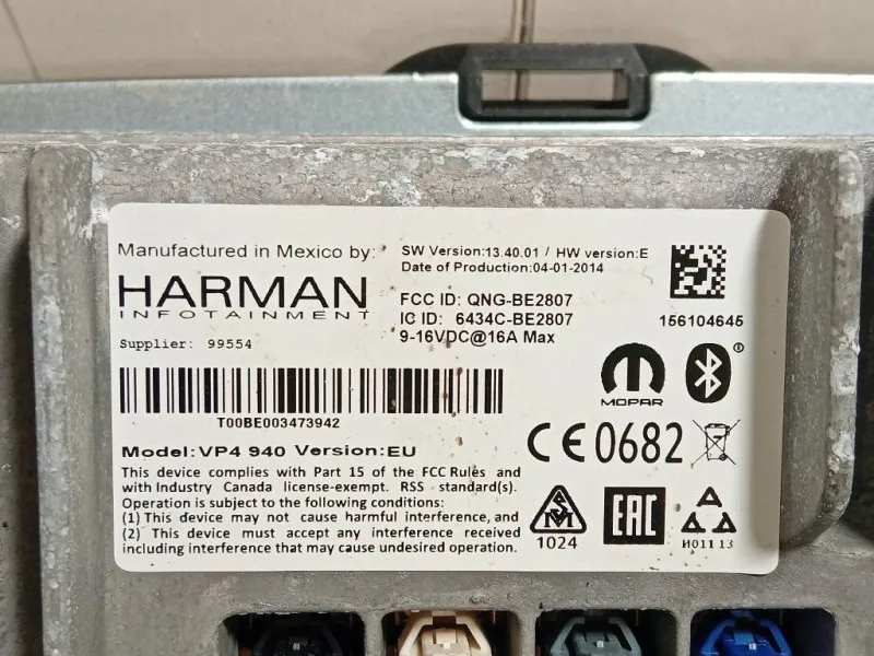 Display DI Navigazione 156104645 Alfa Romeo Giulietta 2010