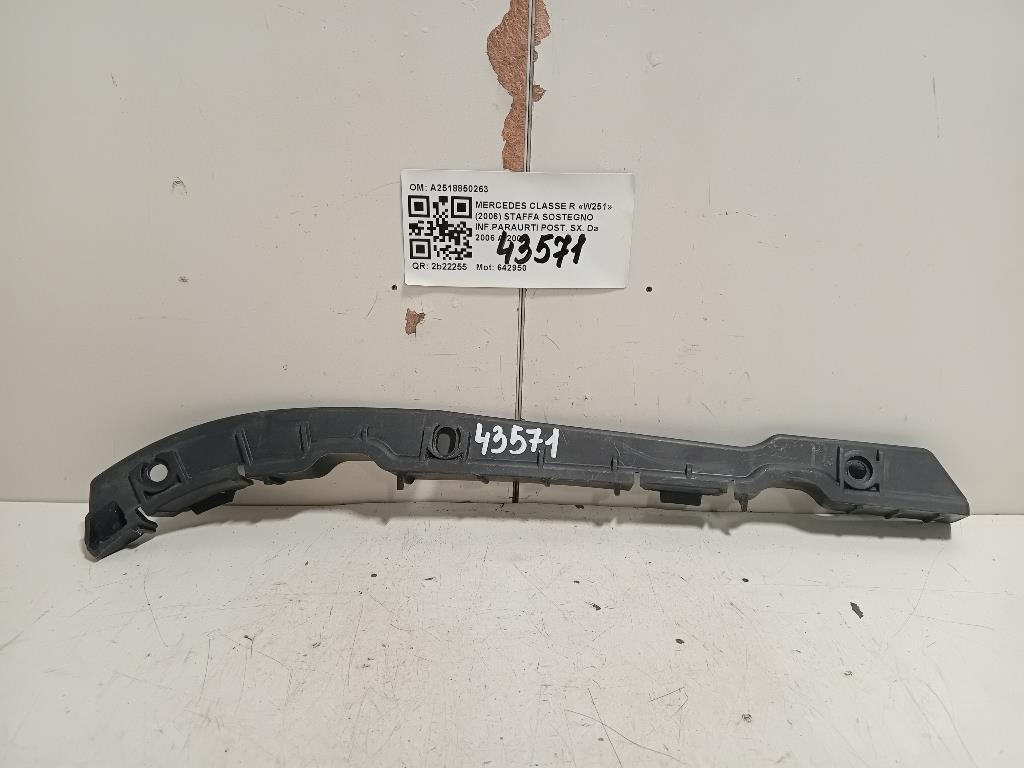 Staffa Sostegno Infparaurti POST DX A2518850263 Mercedes Classe R W251 2006