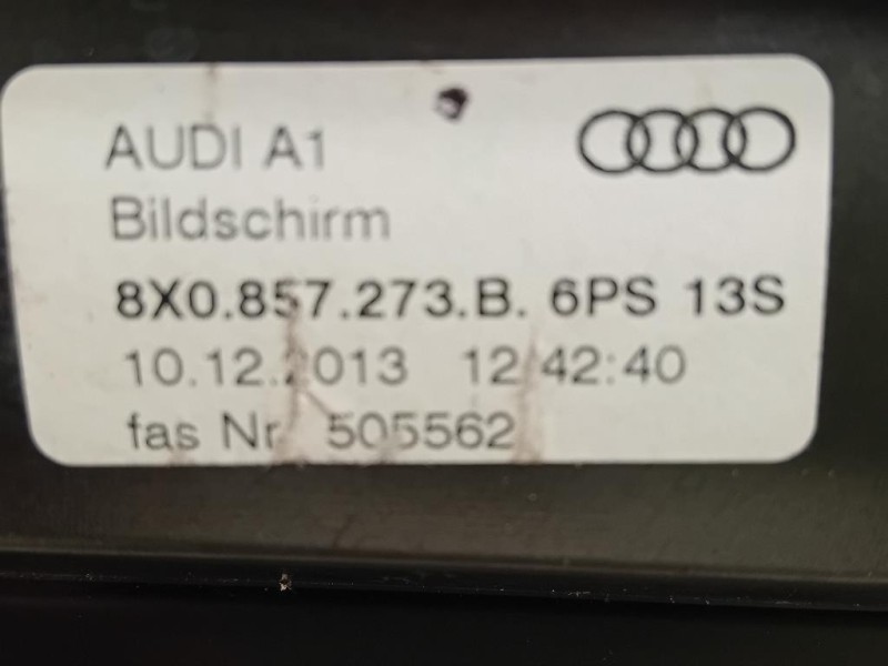Display DI Navigazione 8X0857273B Audi A1 8XA Sportback 2012