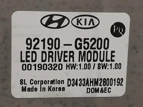 Proiettore ANT DX 92190-G5200 Kia NIRO 2019