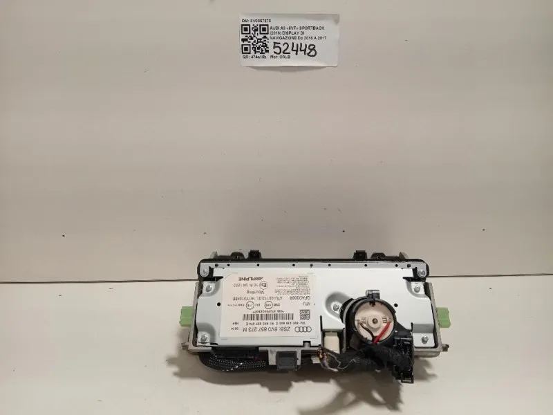 Display DI Navigazione 8V0857273 Audi A3 8VF Sportback 2016