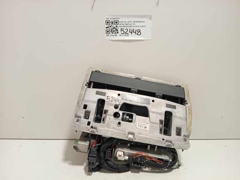 Display DI Navigazione 8V0857273 Audi A3 8VF Sportback 2016