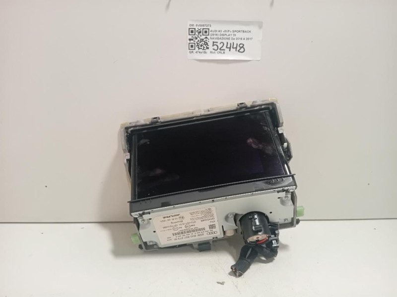 Display DI Navigazione 8V0857273 Audi A3 8VF Sportback 2016