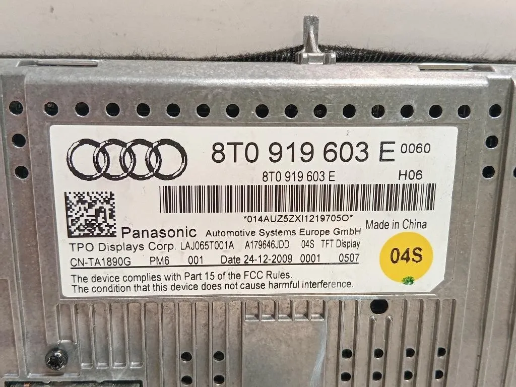 Display DI Navigazione 8T0 919 603 E Audi A4 8EC 2005