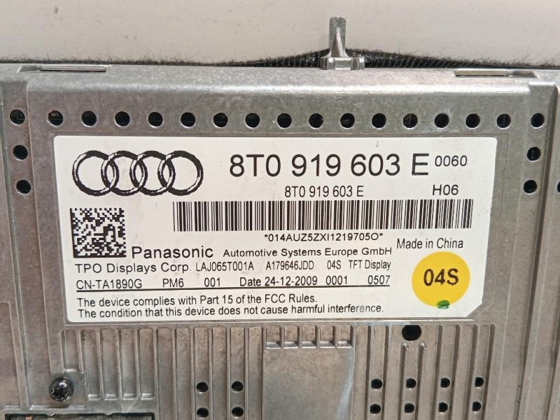 Display DI Navigazione 8T0 919 603 E Audi A4 8EC 2005