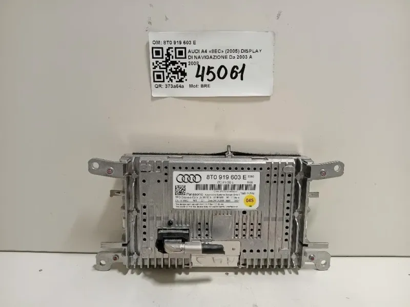 Display DI Navigazione 8T0 919 603 E Audi A4 8EC 2005