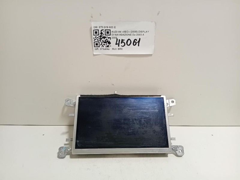 Display DI Navigazione 8T0 919 603 E Audi A4 8EC 2005