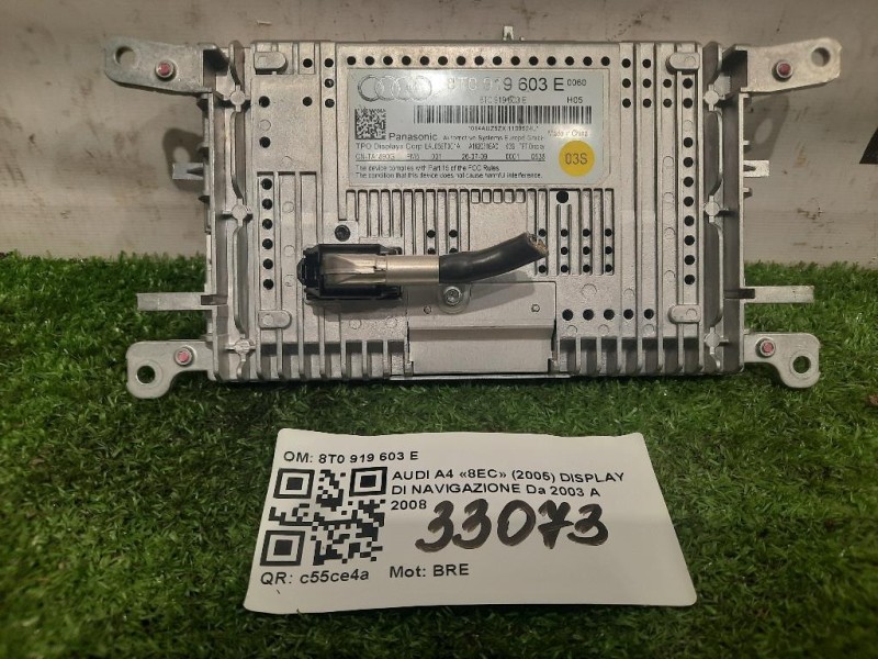 Display DI Navigazione 8T0 919 603 E Audi A4 8EC 2005
