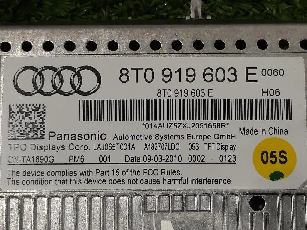 Display DI Navigazione 8T0 919 603 E Audi A4 8EC 2005