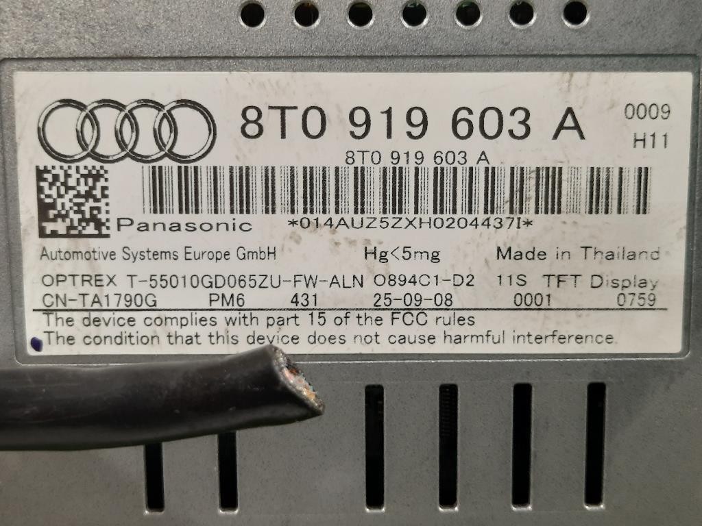 Display DI Navigazione 8T0919603A Audi A4 8K2 2008