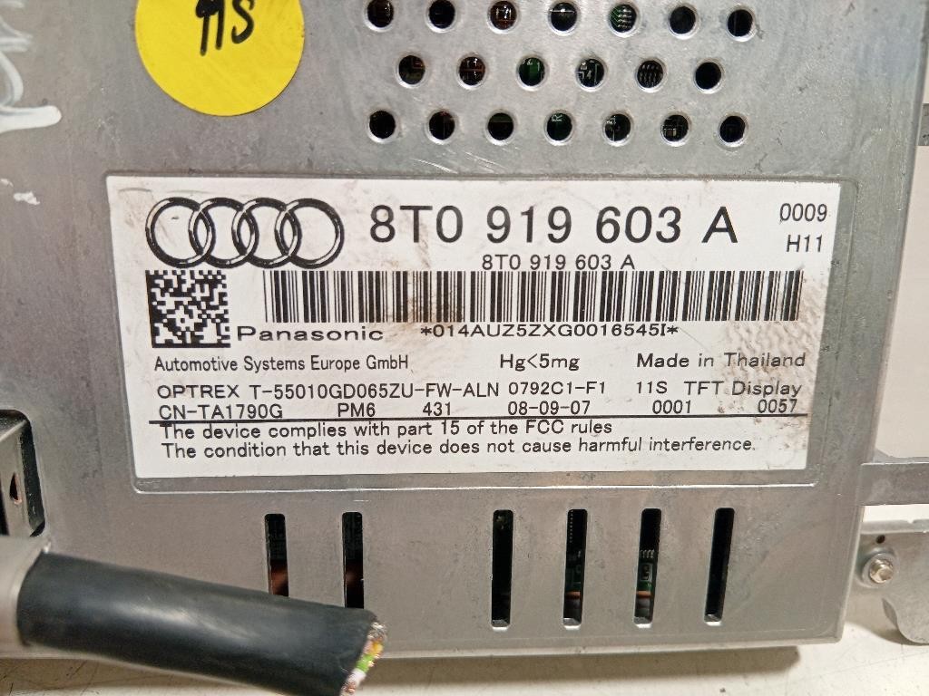 Display DI Navigazione 8T0 919 603 A Audi A5 8T3 2008