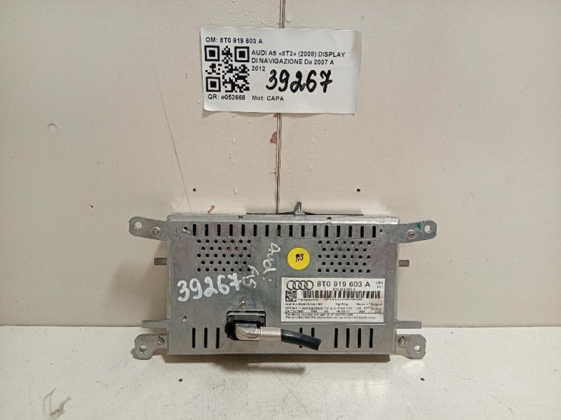 Display DI Navigazione 8T0 919 603 A Audi A5 8T3 2008