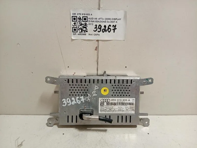 Display DI Navigazione 8T0 919 603 A Audi A5 8T3 2008