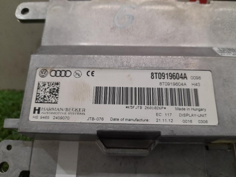 Display DI Navigazione 8T0919604A Audi A5 8T3 2012