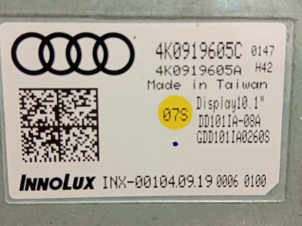 Display DI Navigazione 4K0919605C SCHERMO DISPLAY ORIGINALE AUDI Audi A6 4GD Avant 2016