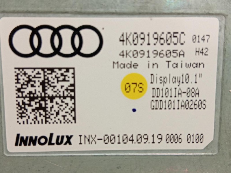 Display DI Navigazione 4K0919605C SCHERMO DISPLAY ORIGINALE AUDI Audi A6 4GD Avant 2016