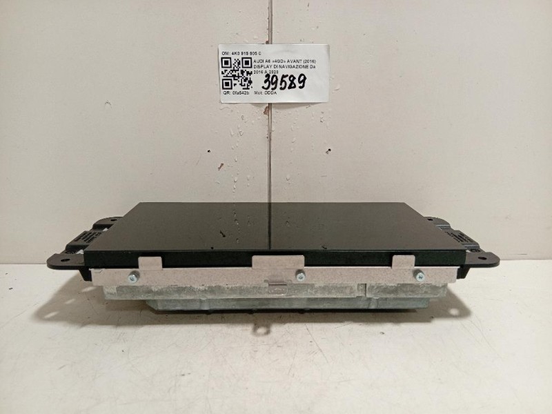 Display DI Navigazione 4K0919605C SCHERMO DISPLAY ORIGINALE AUDI Audi A6 4GD Avant 2016