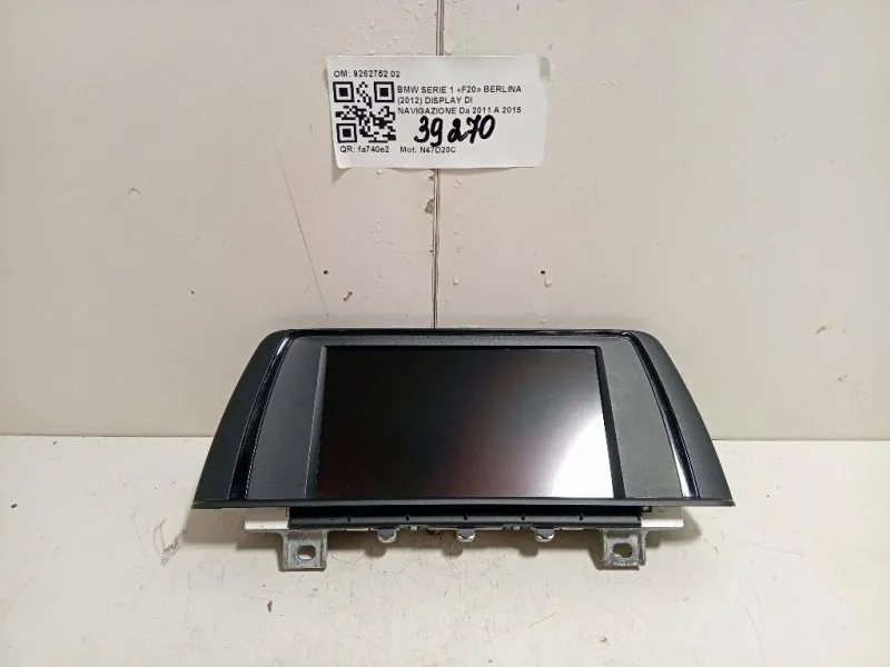 Display DI Navigazione 9262752 02 Bmw Serie 1 F20 Berlina 2012