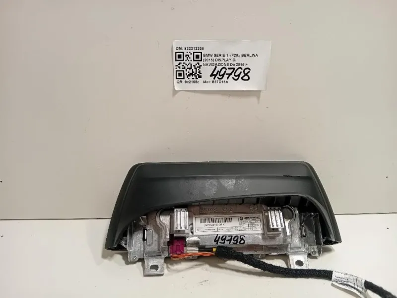Display DI Navigazione 932212208 Bmw Serie 1 F20 Berlina 2015