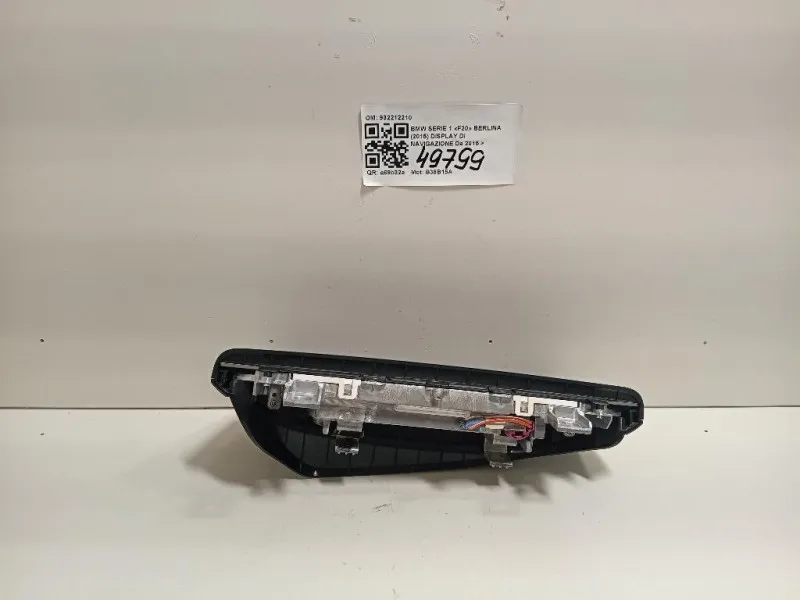Display DI Navigazione 932212210 Bmw Serie 1 F20 Berlina 2015
