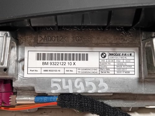 Display DI Navigazione 932212210 Bmw Serie 1 F20 Berlina 2015